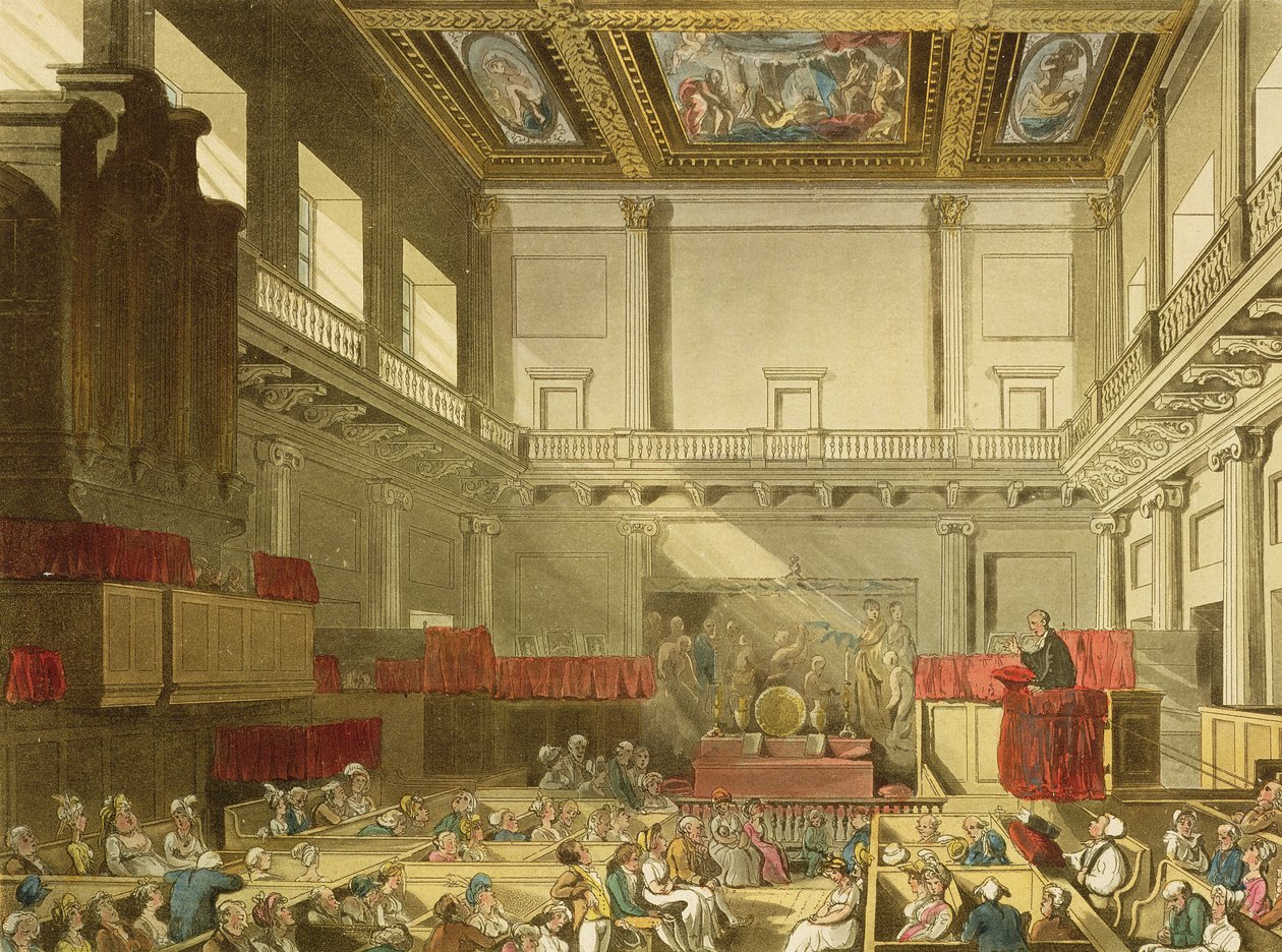 Whitehall, John Bluck (fl.1791-1831) 1809 (aquatint) tarafından oyulmuş 