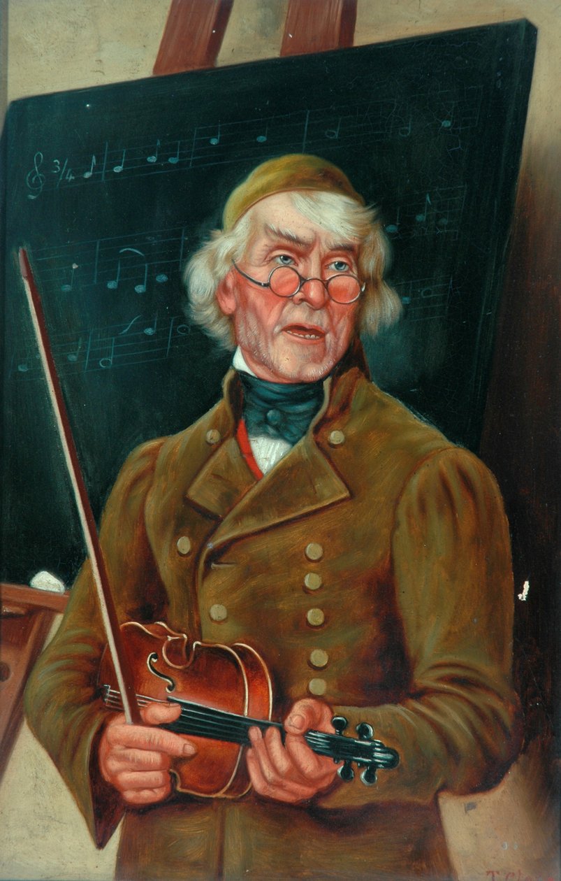 Tuval üzerine keman yağı olan müzisyen by T. Clare