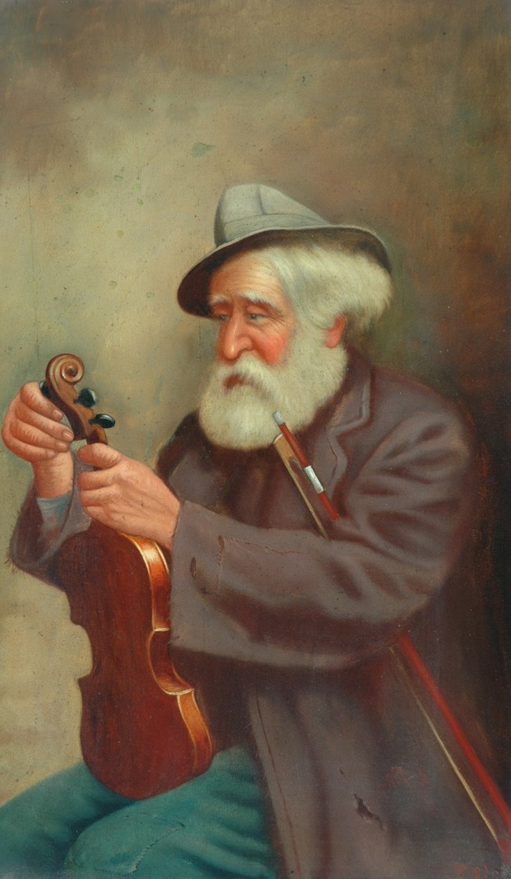 Kemanla Yaşlı Adam by T. Clare