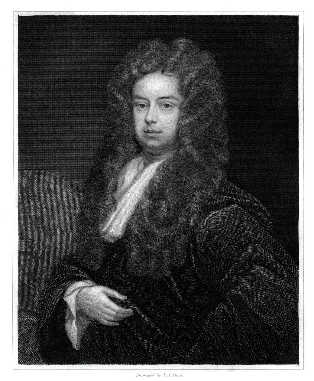 John Somers, 1 Baron Somers, İngiltere Lord Yüksek Şansölyesi, 1833. by T. A. Dean