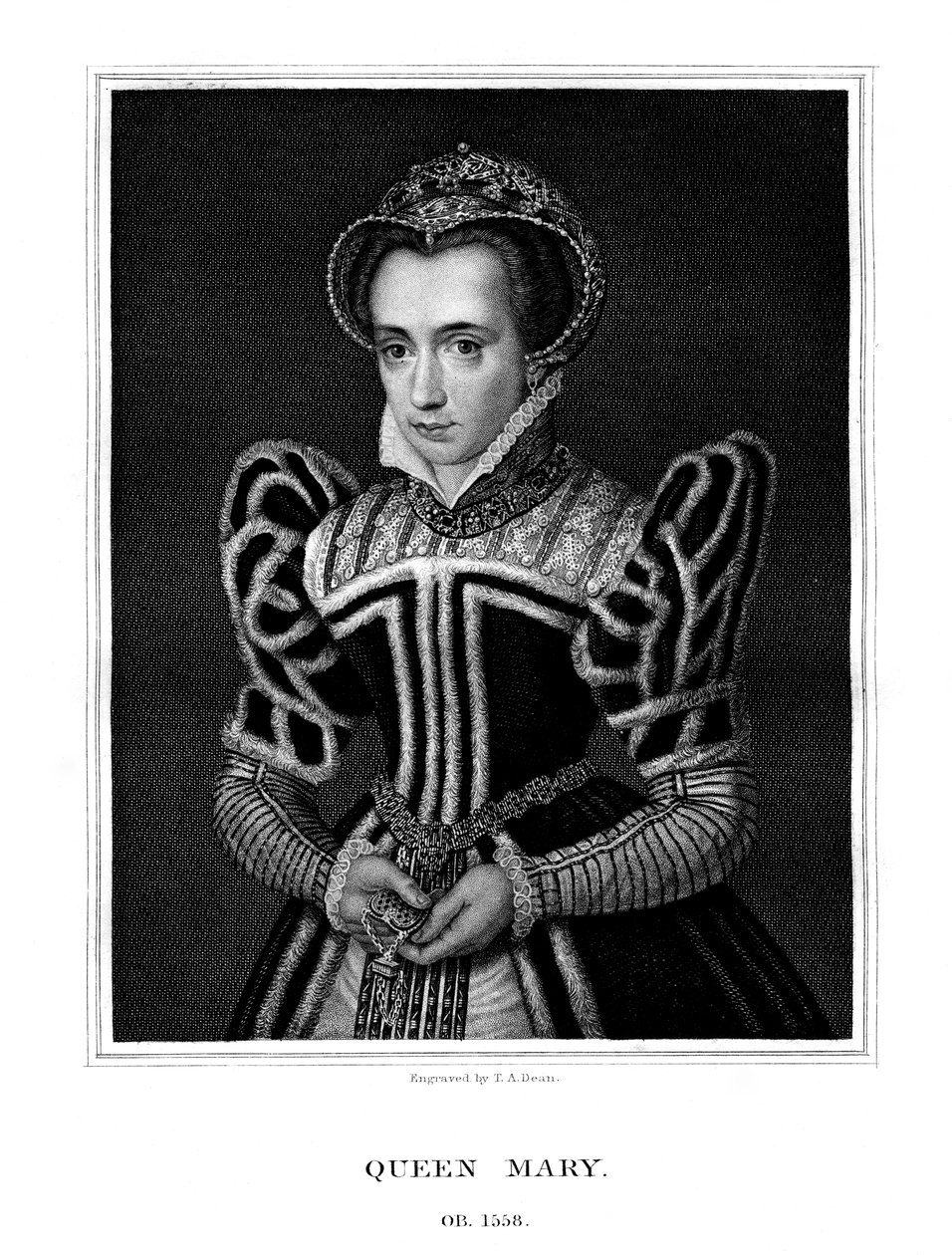 Avusturya Kraliçesi Maria, 1827. by T. A. Dean