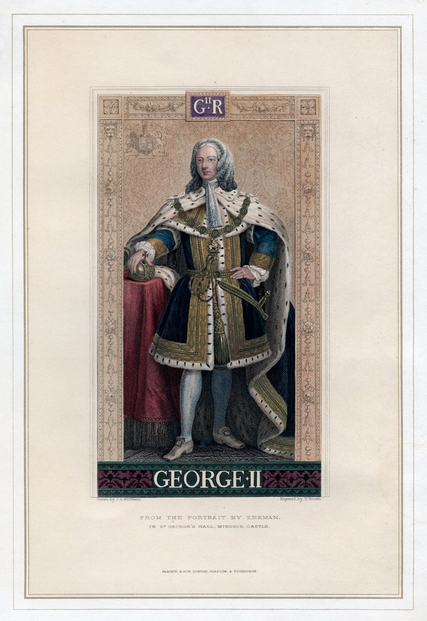 George II, Büyük Britanya ve İrlanda Kralı by T. Brown