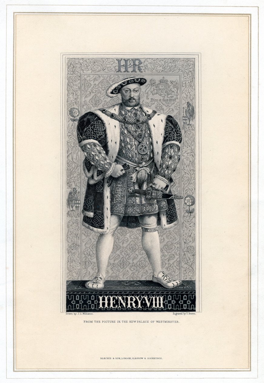 İngiltere Kralı VIII. Henry, 1491-1547. by T. Brown