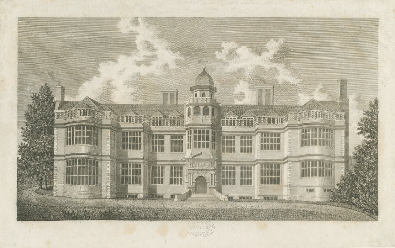 Ingestre Salonu: gravür by T Carter