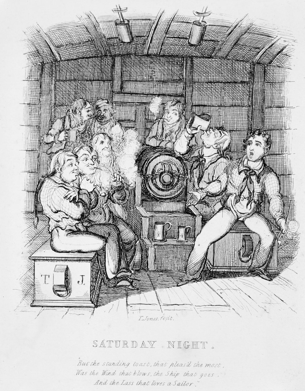 Cumartesi gecesi by T. Hampson Jones