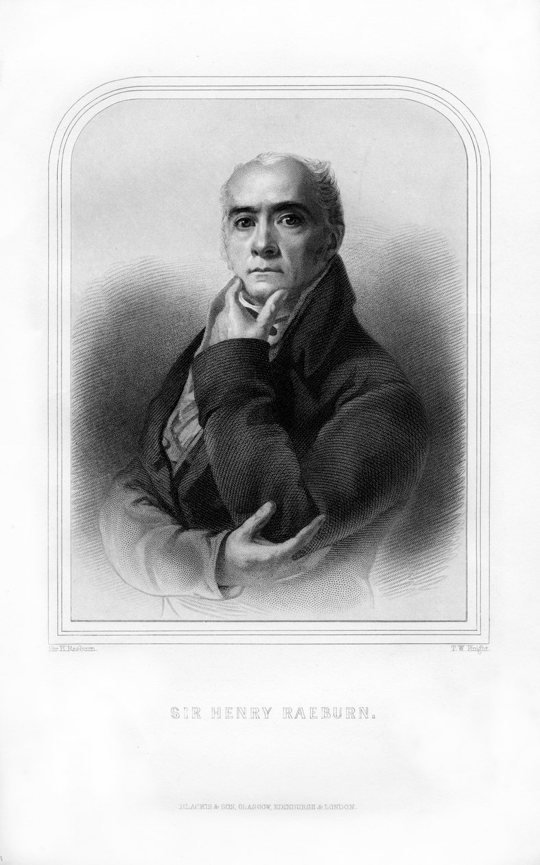 Sir Henry Raeburn, İskoç portre ressamı, 1870. by T. W. Knight