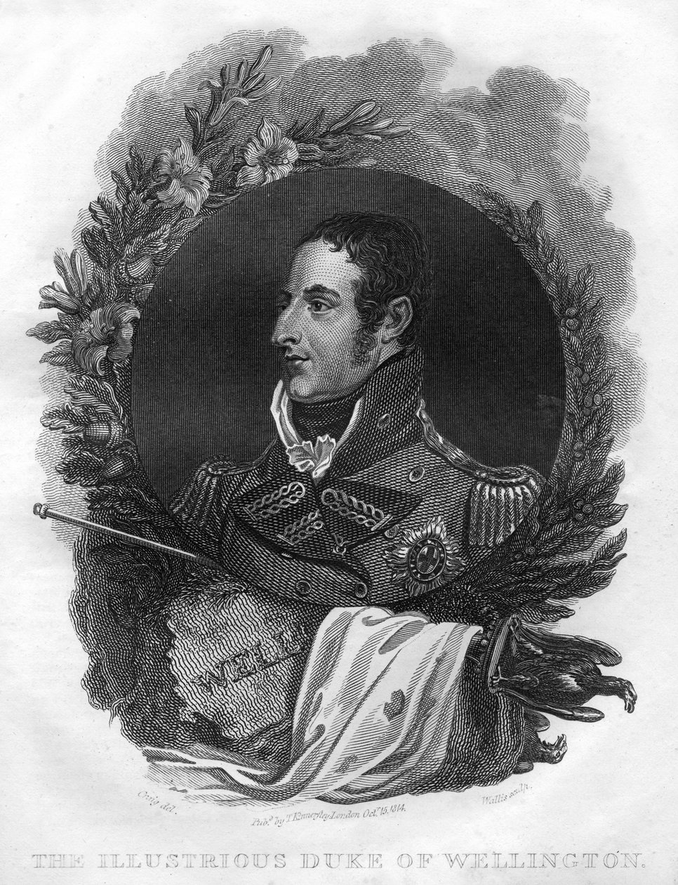 Arthur Wellesley, 1. Wellington Dükü 1769-1852, 1816. by T. Wallis