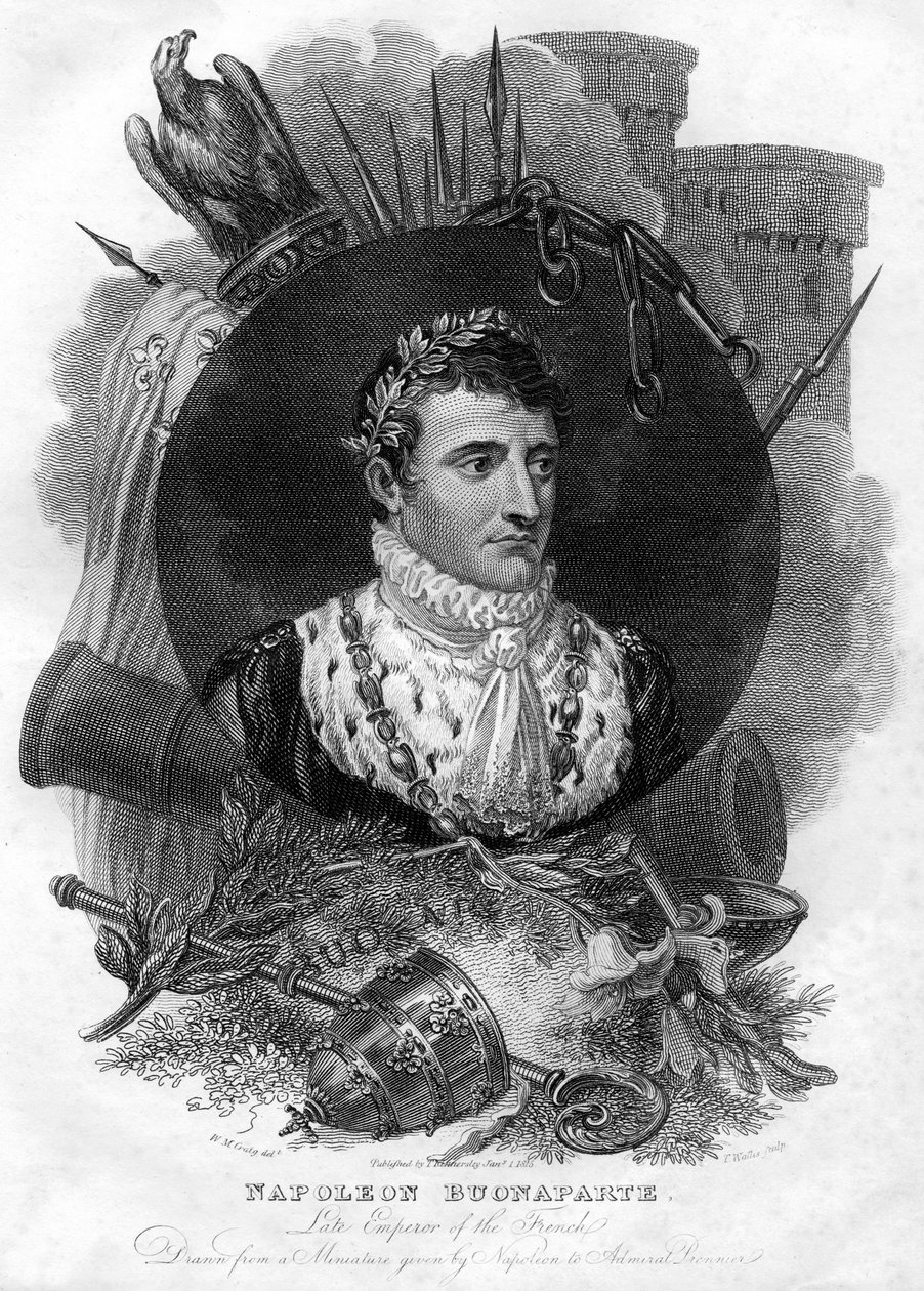 Napolyon I 1769-1821, Fransa İmparatoru, 1816. by T. Wallis