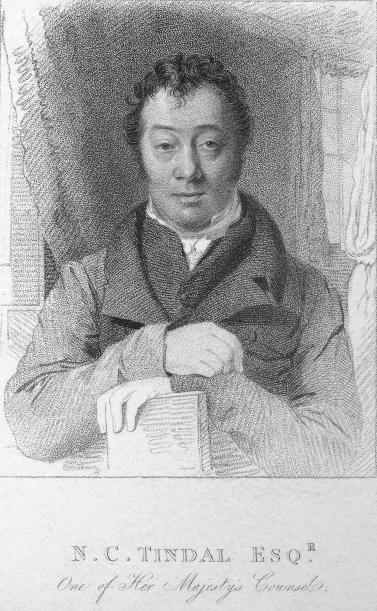 N. C.Tindal, Av., Majestelerinin Danışmanlarından Biri, c1820. by T. Wright
