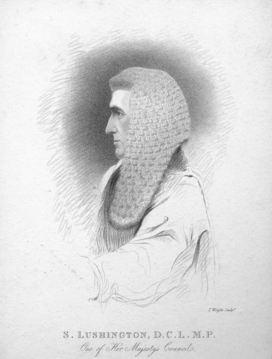 S. Lushington, D.C.L. M.P., c1820. by T. Wright