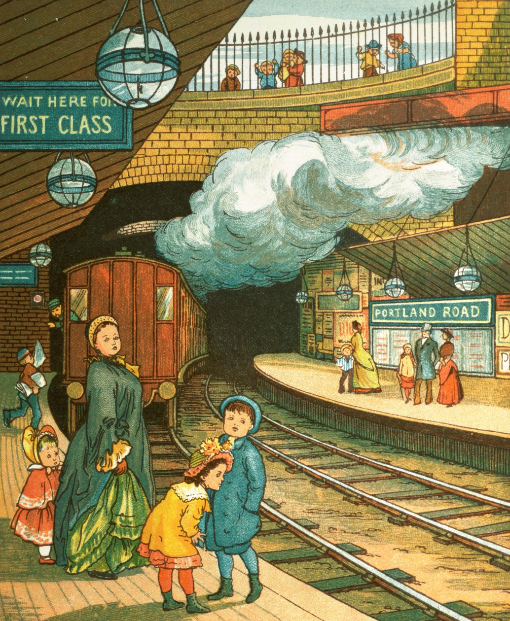 'Londra Kasabası'ndan Yeraltı Demiryolu by T. and Houghton, E. Crane