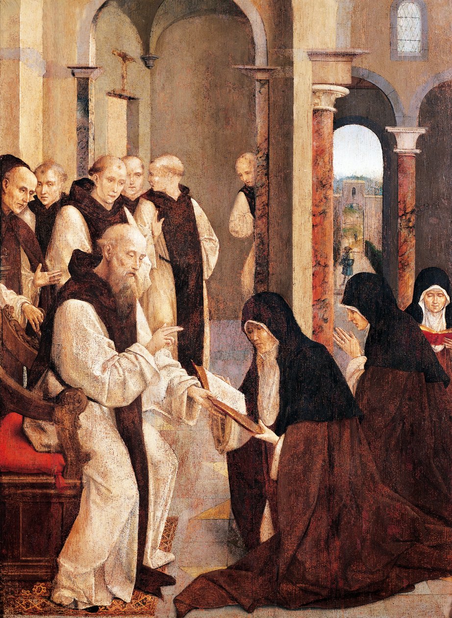 Aziz Jerome, Aziz Paula ve Aziz Eustochia, Frey Carlos (aktif 1517-1535) by Taborda Vlame Frey Carlos