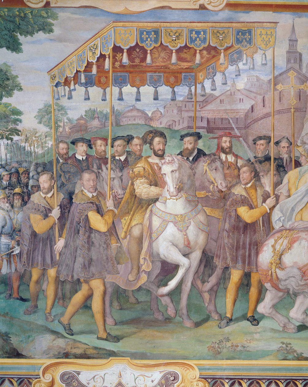 İmparator Charles V, Francis I ve Alessandro Farnese