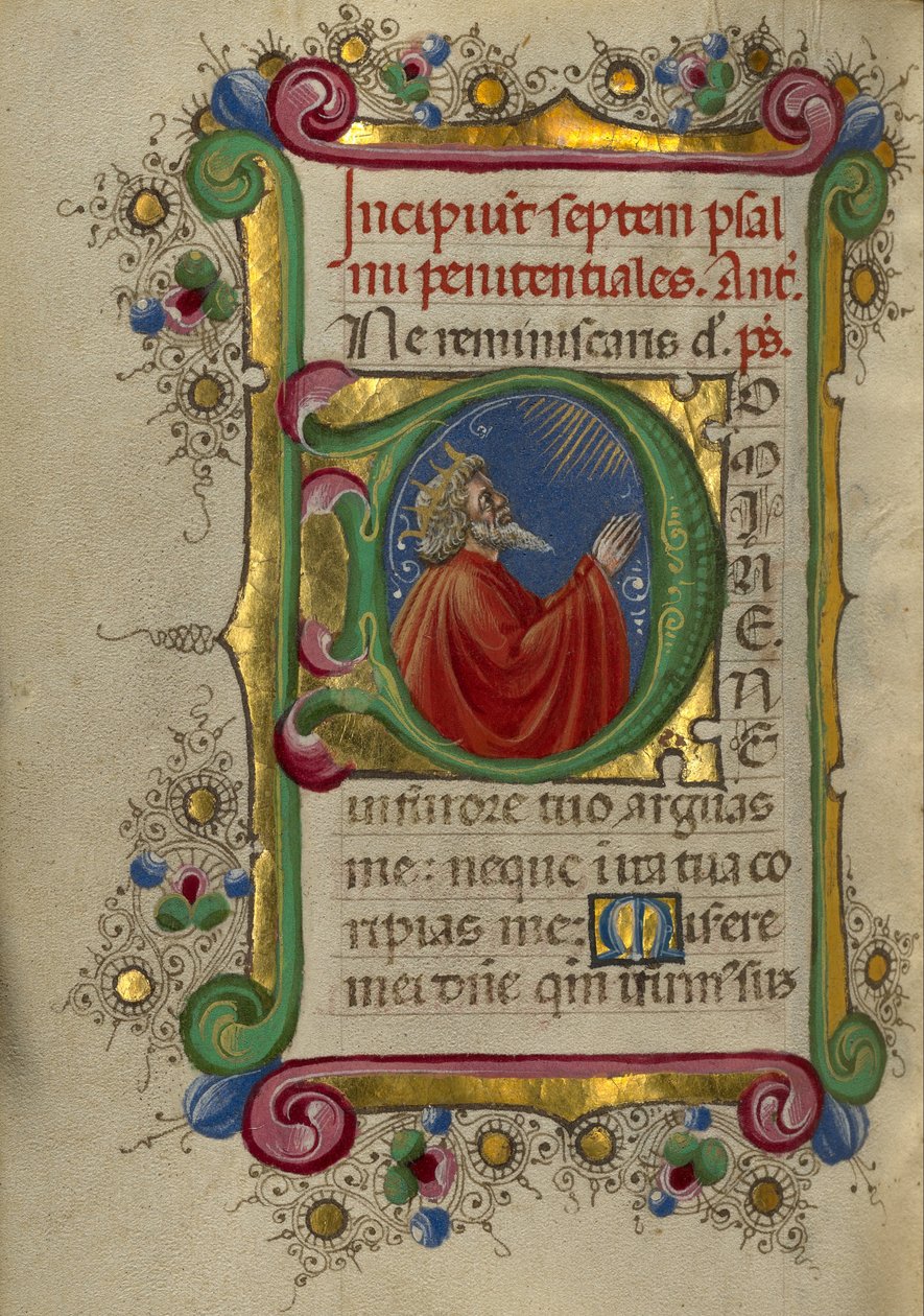 Davut dua ederken by Taddeo Crivelli