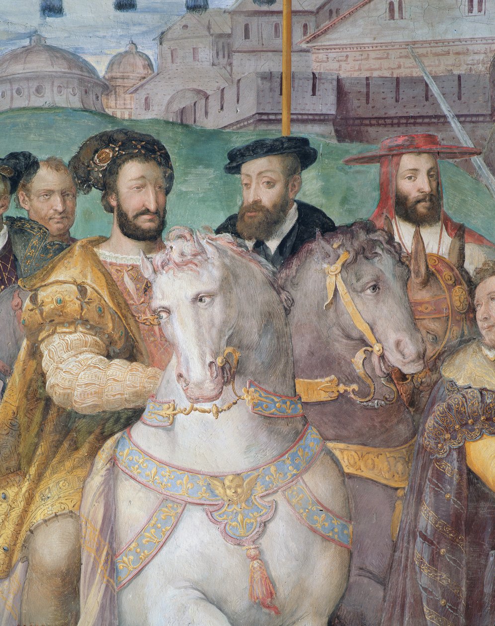 İmparator Charles V, Francis I ve Alessandro Farnese