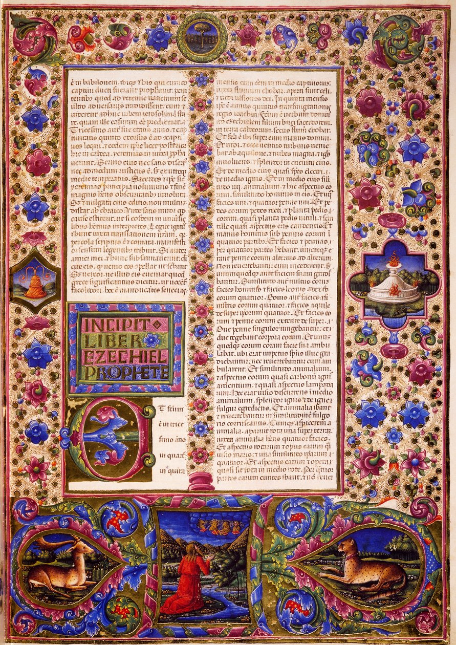 Taddeo Crivelli (1425-1479) ve diğerleri tarafından aydınlatılan Borso d