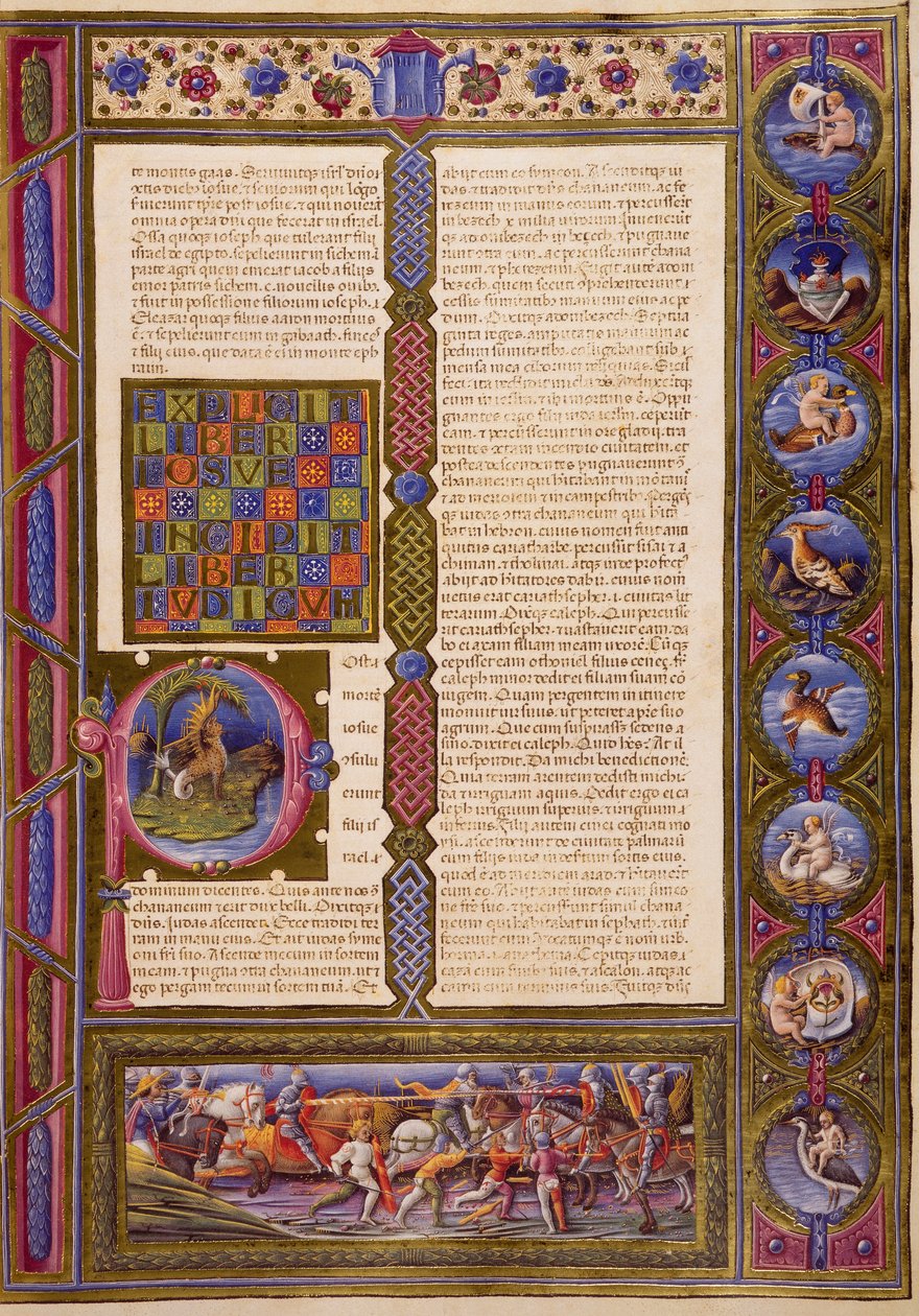 Taddeo Crivelli (1425-1479) ve diğerleri tarafından aydınlatılan Borso d