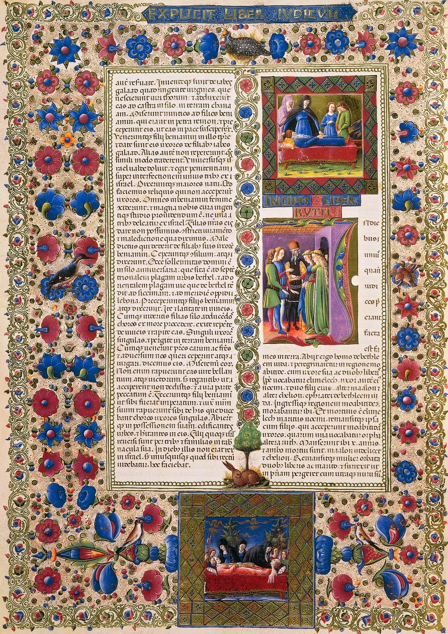 Taddeo Crivelli (1425-1479) ve diğerleri tarafından aydınlatılan Borso d