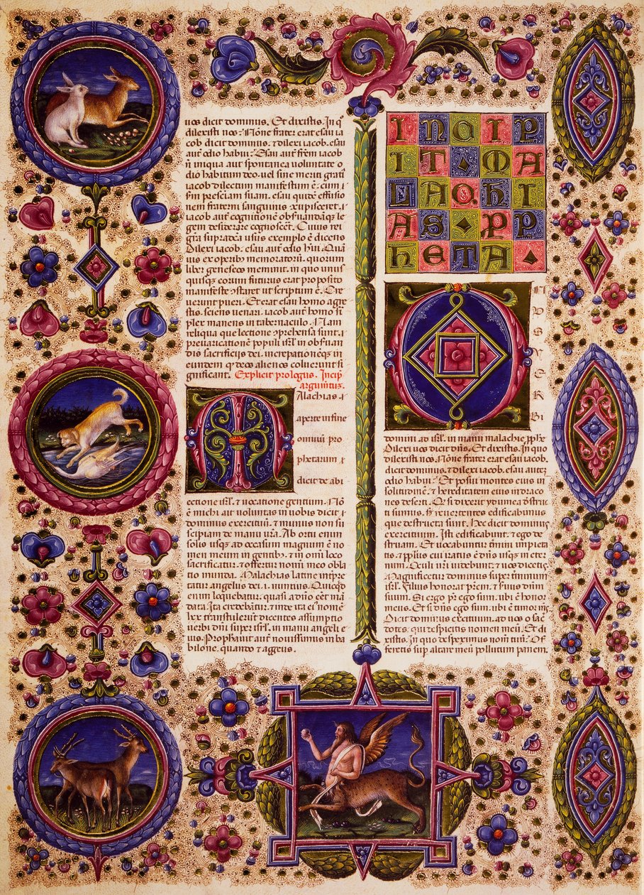 Taddeo Crivelli (1425-1479) ve diğerleri tarafından aydınlatılan Borso d
