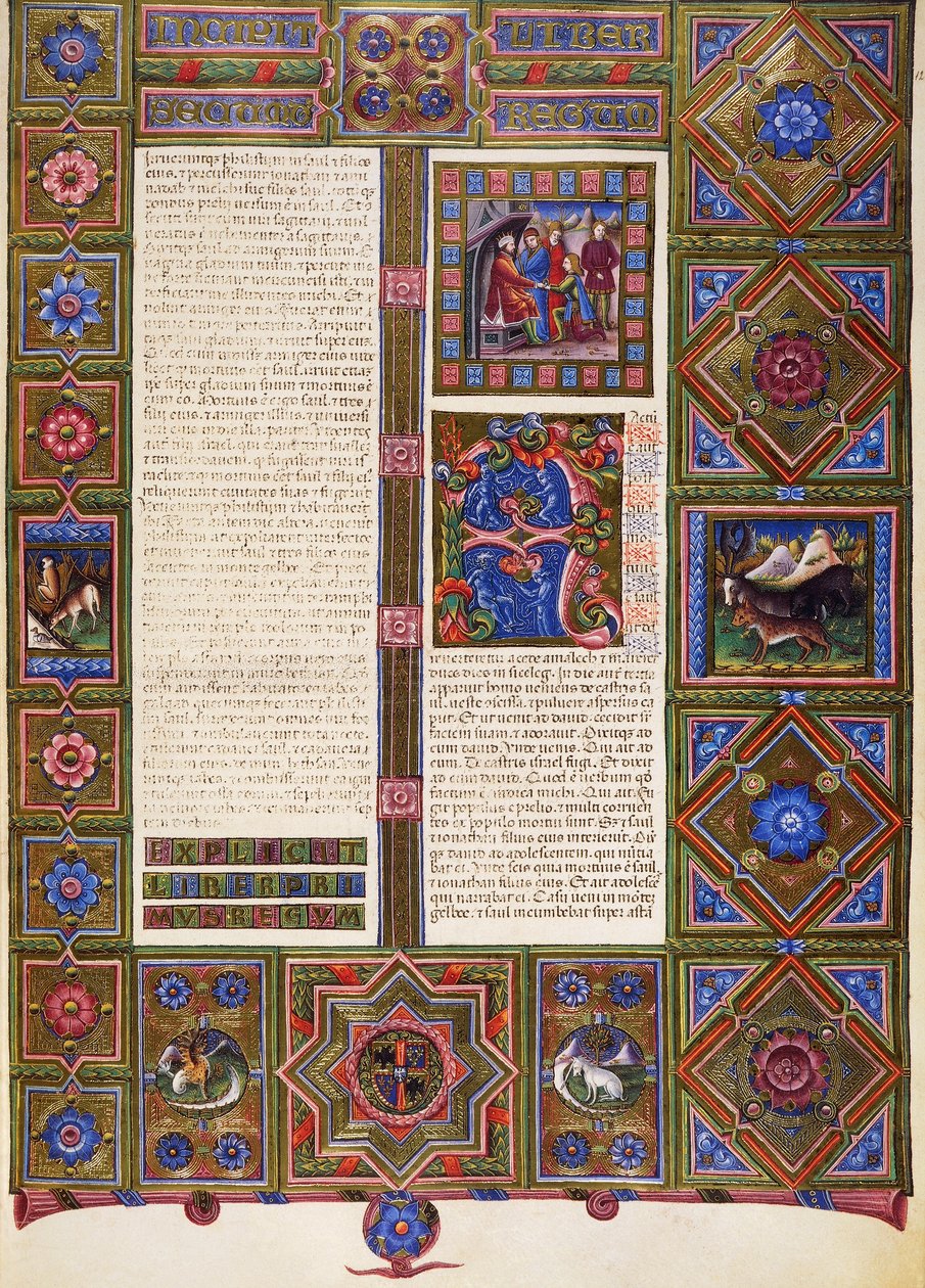 Taddeo Crivelli (1425-1479) ve diğerleri tarafından aydınlatılan Borso d