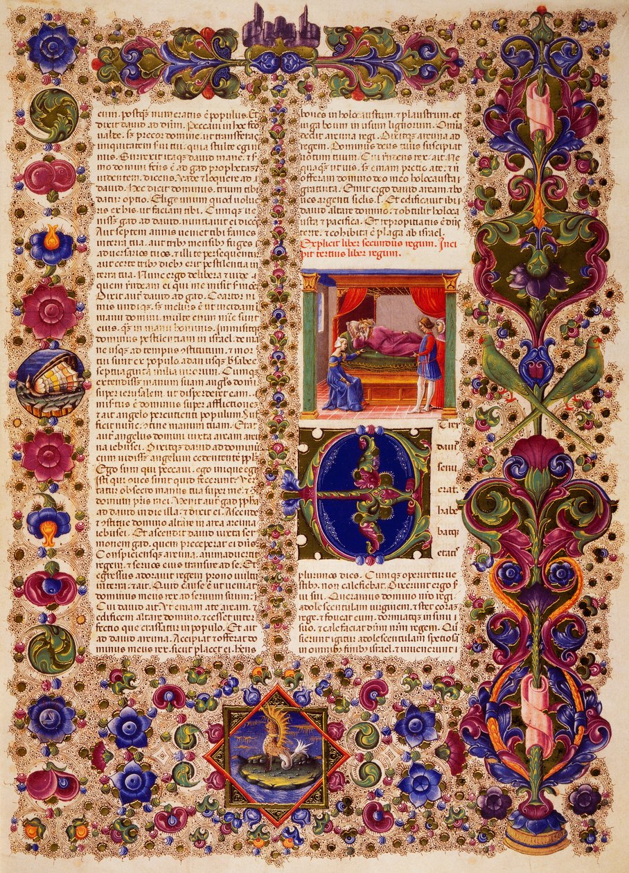 Taddeo Crivelli (1425-1479) ve diğerleri tarafından aydınlatılan Borso d