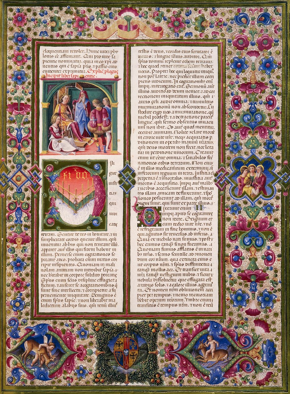Taddeo Crivelli (1425-1479) ve diğerleri tarafından aydınlatılan Borso d