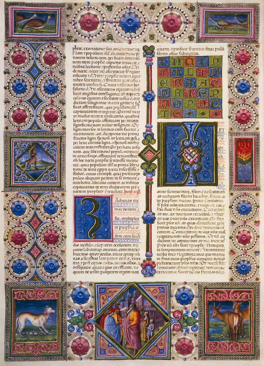 Taddeo Crivelli (1425-1479) ve diğerleri tarafından aydınlatılan Borso d