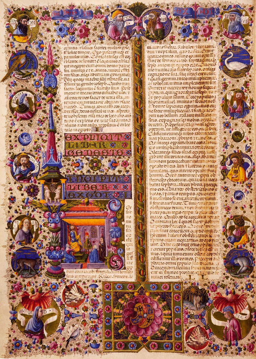 Taddeo Crivelli (1425-1479) ve diğerleri tarafından aydınlatılan Borso d