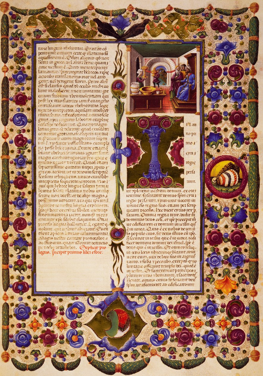 Taddeo Crivelli (1425-1479) ve diğerleri tarafından aydınlatılan Borso d