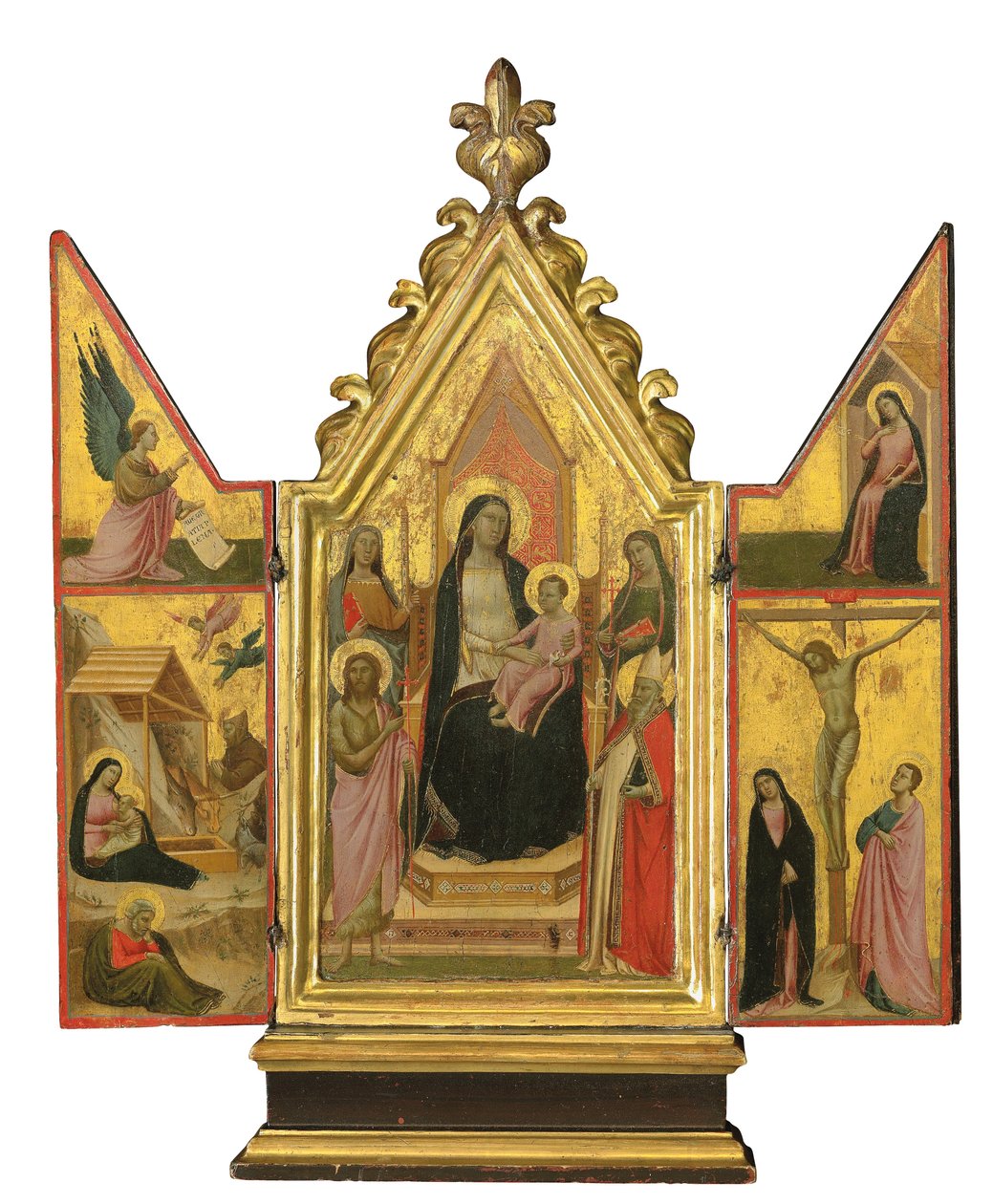 Üç Parçalı (altın zemin panelinde tempera) by Taddeo Gaddi