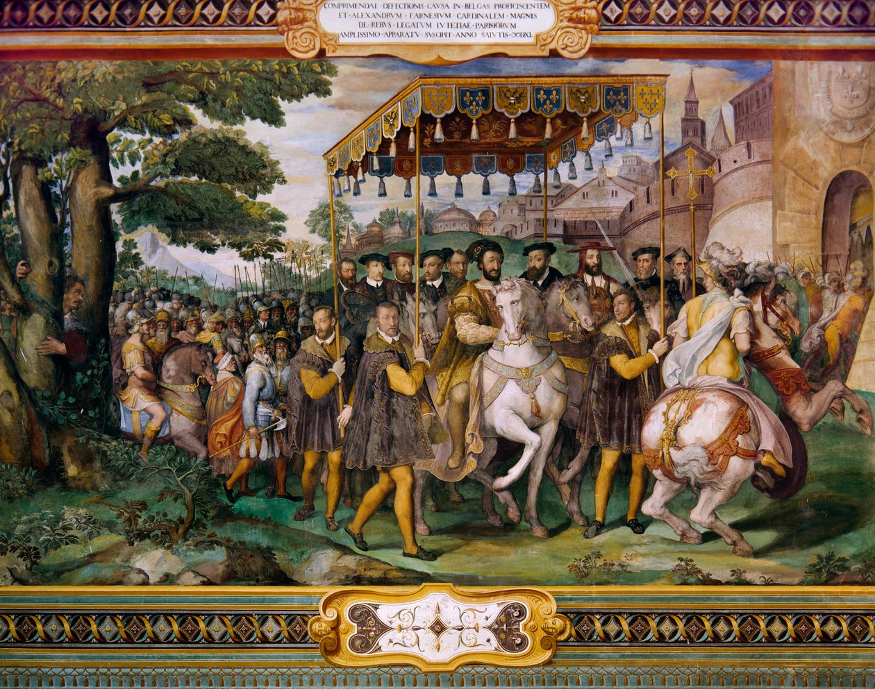 Francis I, Charles V ve Kardinal Alessio Farnese
