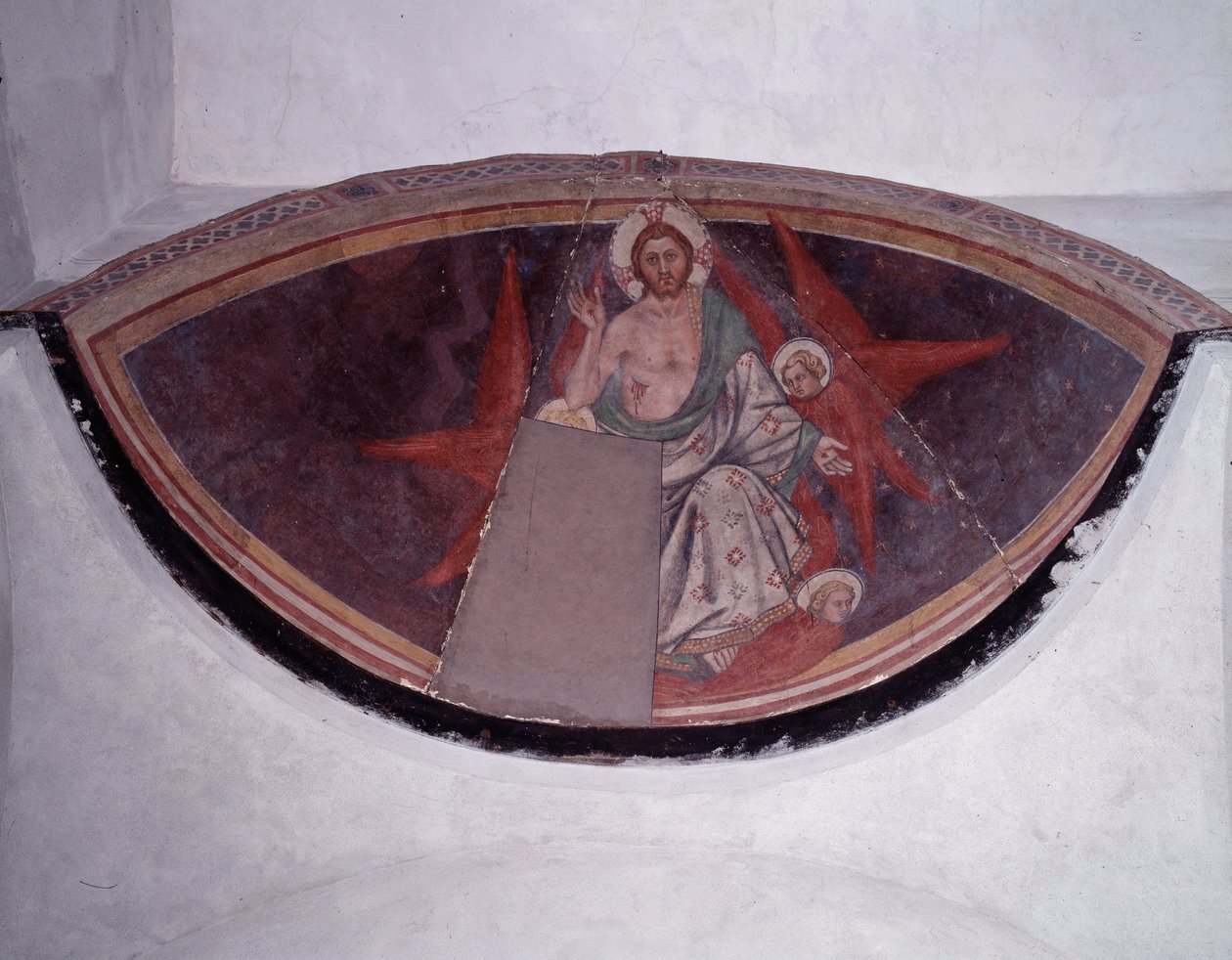 Zafer içinde Mesih (fresk by Taddeo di Bartolo
