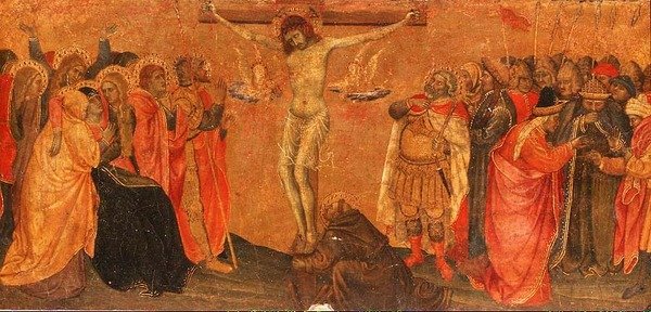 Çarmıha germe, predella paneli (panelde tempera) by Taddeo di Bartolo