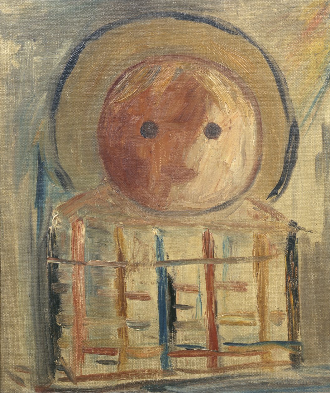 Bir Bebeğin Hayali Başı, c.1925-32 by Tadeusz Makowski