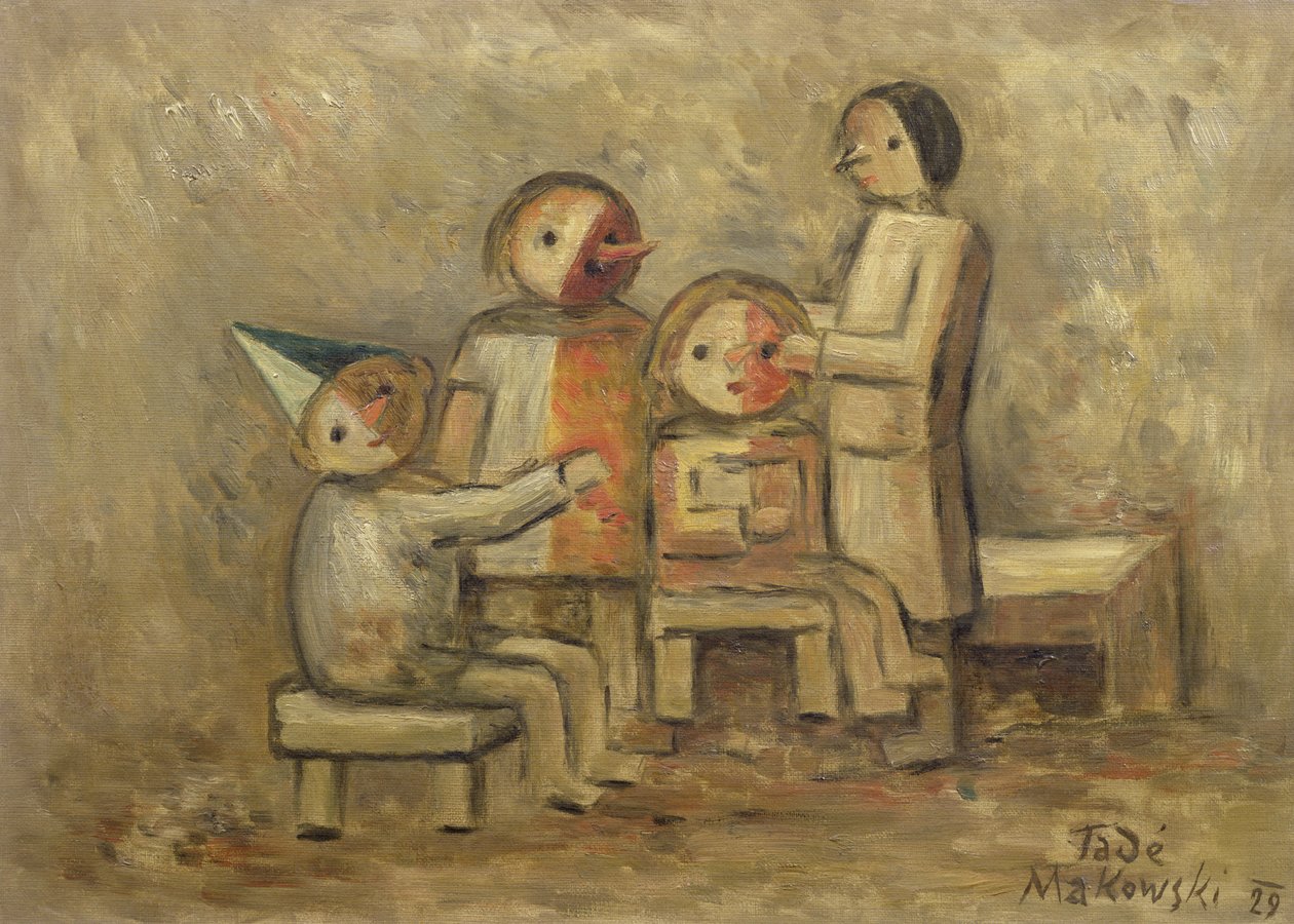 Küçük Aile, 1929 by Tadeusz Makowski