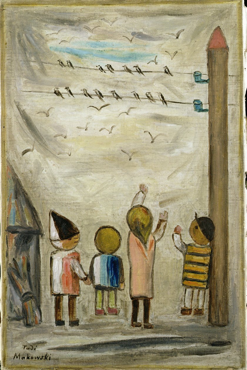 Kırlangıçlar, 1931 by Tadeusz Makowski