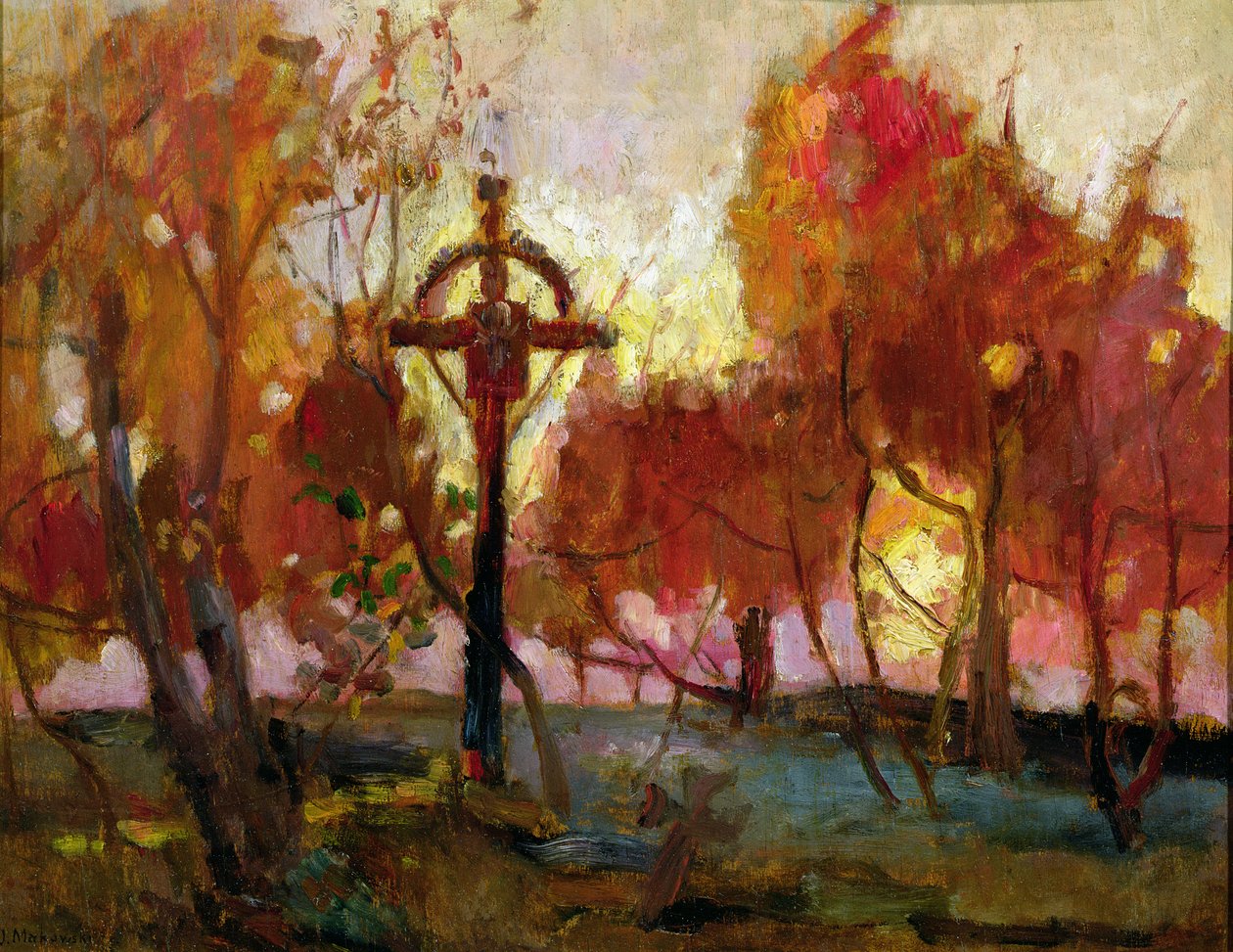 Haçlı Manzara by Tadeusz Makowski