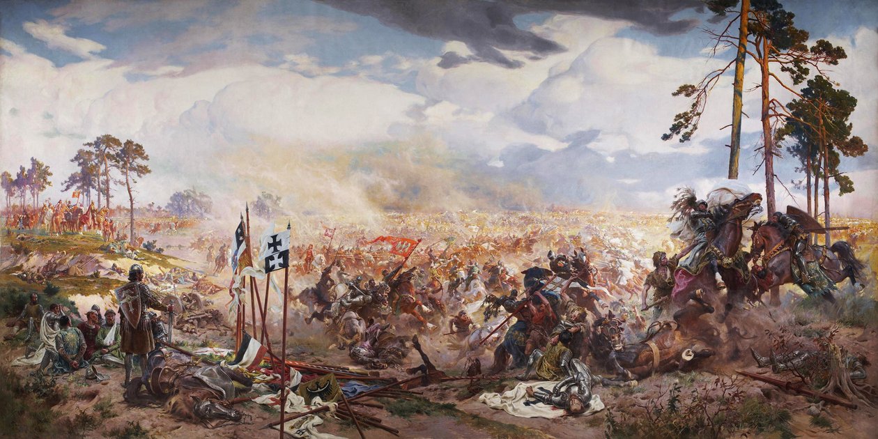 Grunwald Savaşı, 1910 by Tadeusz Popiel