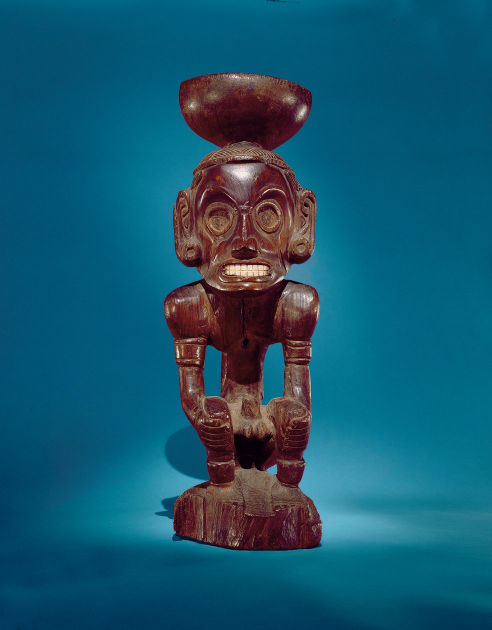 Tanrı figürü (Zemi), Dominik Cumhuriyeti (demir ağacı ve kabuk) by Taino Culture