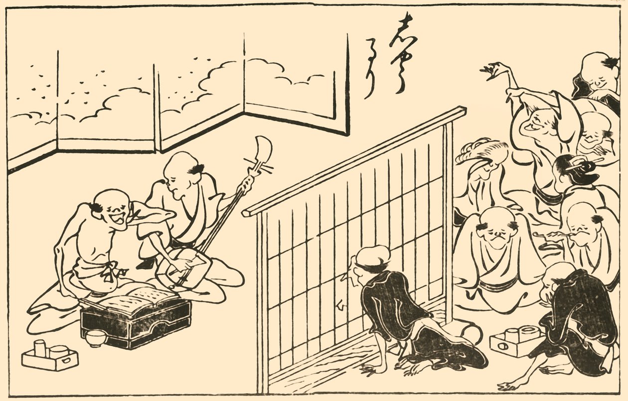 Müzisyenler, 1793, 1924. by Takehara Shunchosai