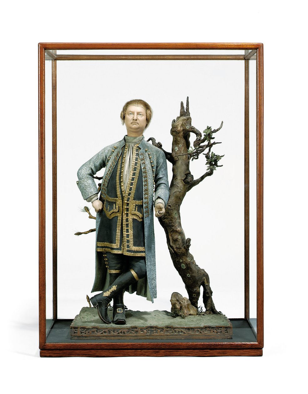 Geleneksel olarak David Garrick olarak tanımlanan boyalı kil figür, c.1770 (seramik) by Tan Che Qua Tan Che Qua