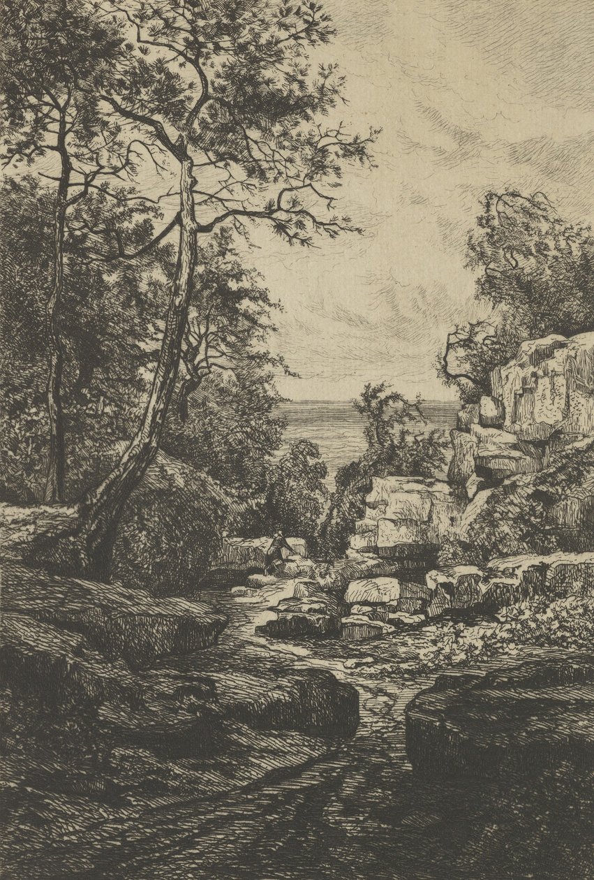 Tef izi, Noirmoutier Adası, 19. yüzyıl. by Tancrède Abraham