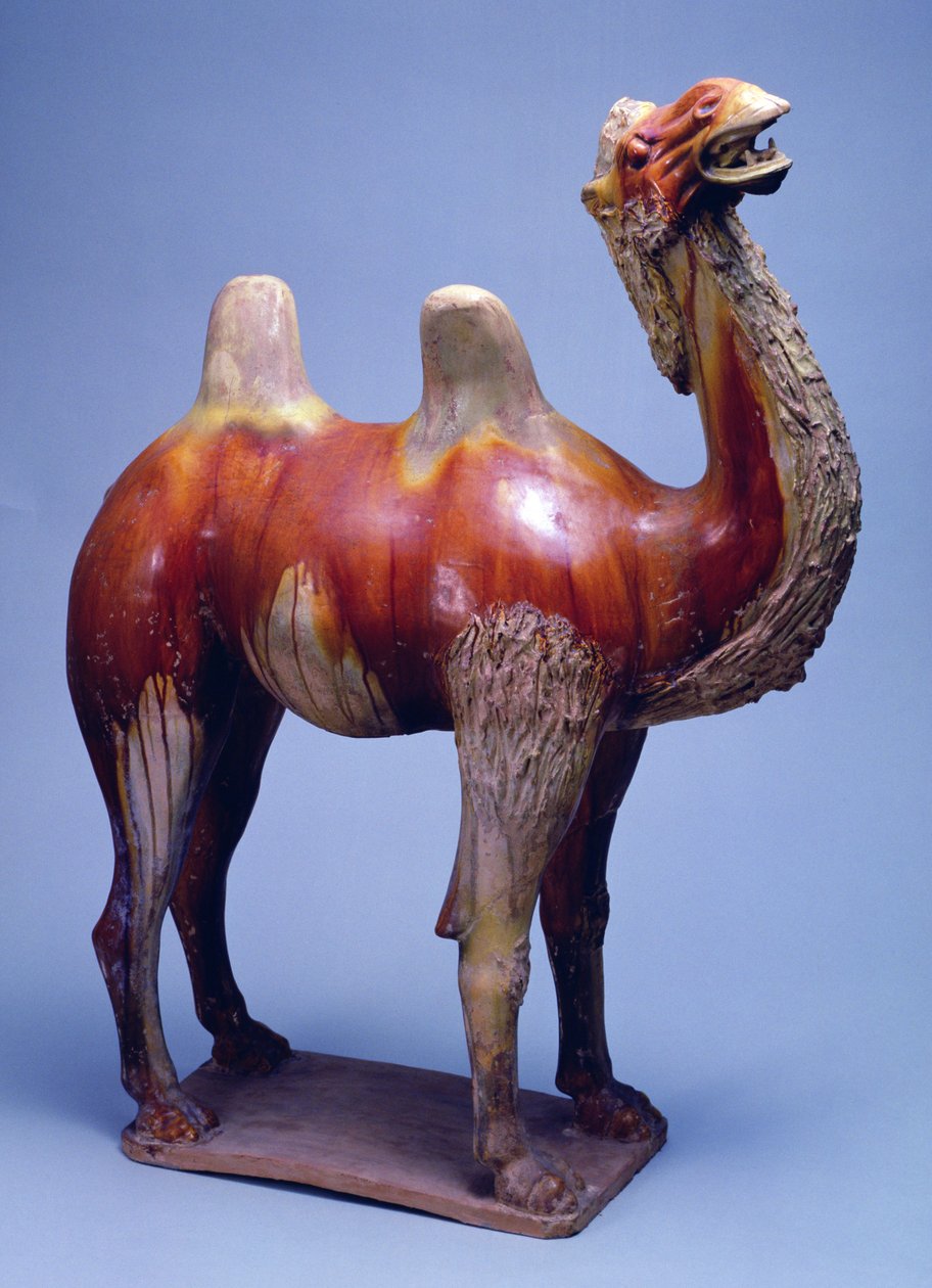 Camel, Tang Hanedanlığı (polikrom sırlı çömlek) by Tang Dynasty Chinese School