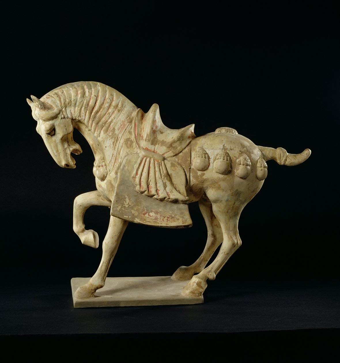At, Çin, Tang Hanedanlığı, MS 618-906 (çömlek) by Tang Dynasty Chinese School