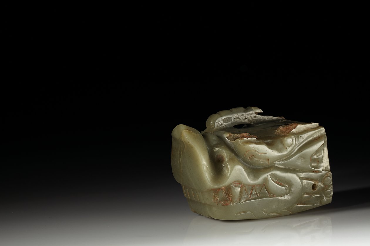 Junkunc Yeşim Ejderha Başı (yeşim) by Tang Dynasty Chinese School