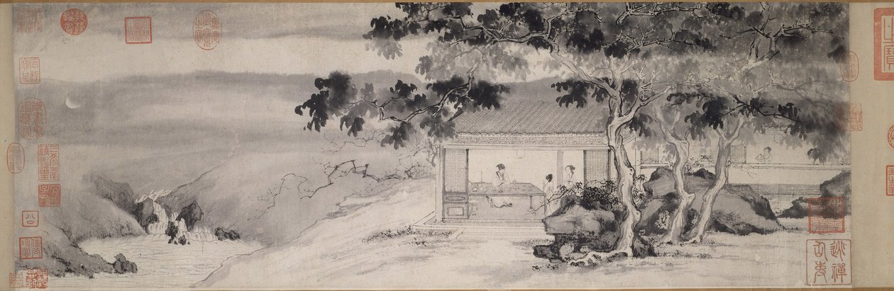 Geceleri İçme, Ming hanedanı, c.1520-23 by Yin Tang