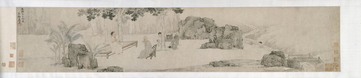 Wutong Ağacının Altında İçilen Çay, Ming hanedanı by Yin Tang