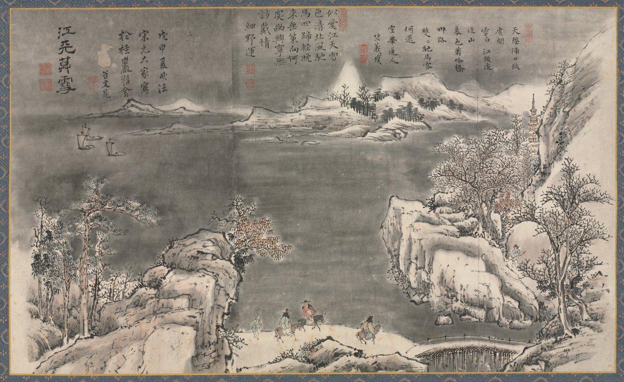 Xiao ve Xiang Nehirlerinin Sekiz Görünümünden Biri, 1788. by Tani Bunch