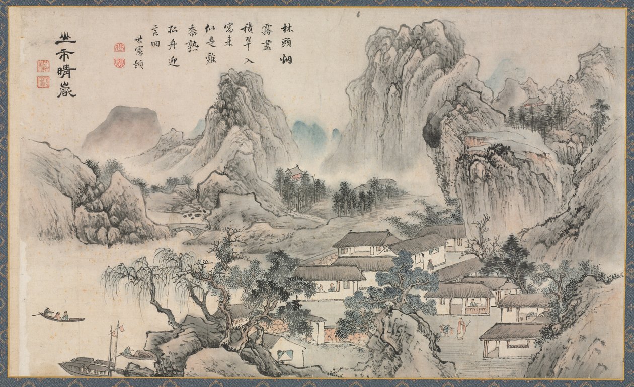Xiao ve Xiang Nehirlerinin Sekiz Görünümünden Biri, 1788. by Tani Bunch