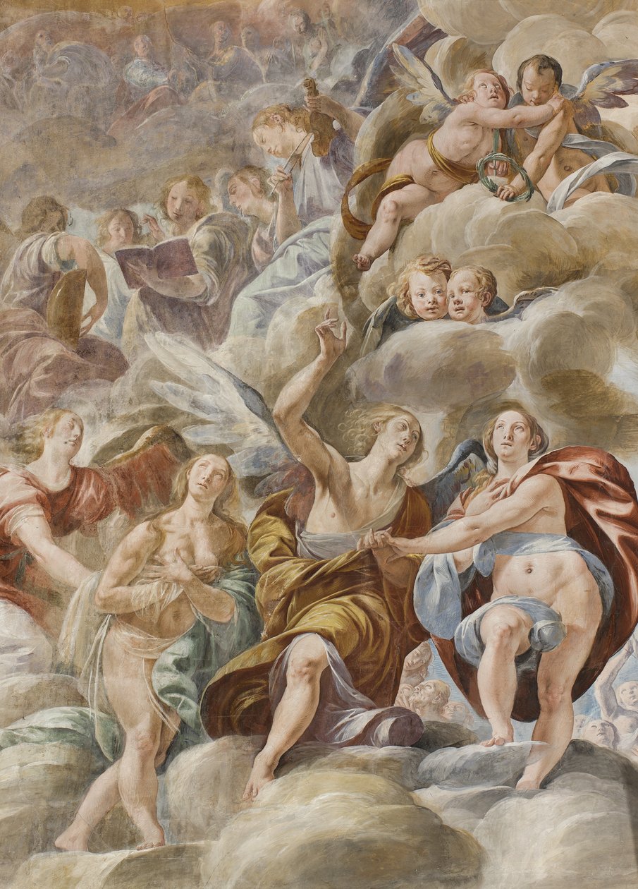 Müzisyen Melekler ve Kutsal Ruhlar, 1629 by Tanzio da Varallo